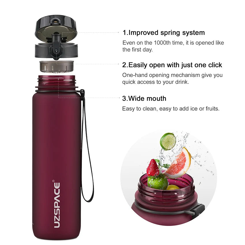 UZSPACE Water Bottle 500ML/1000ML
