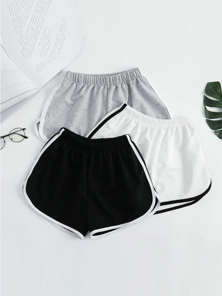 Striped High-Waisted Shorts