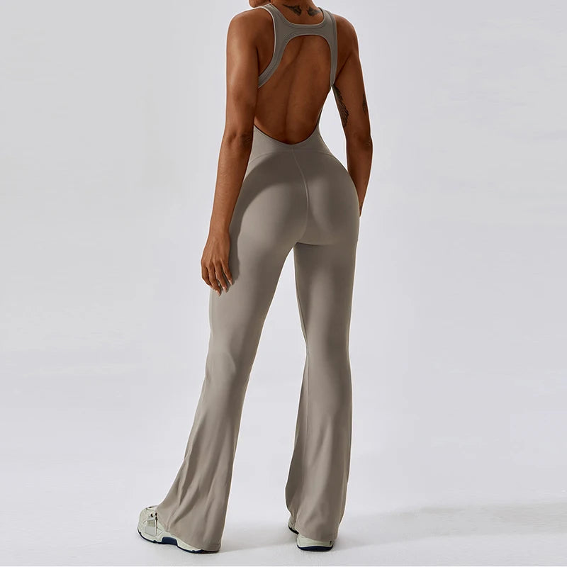 Training Jumpsuit - Bell Bottom Pants
