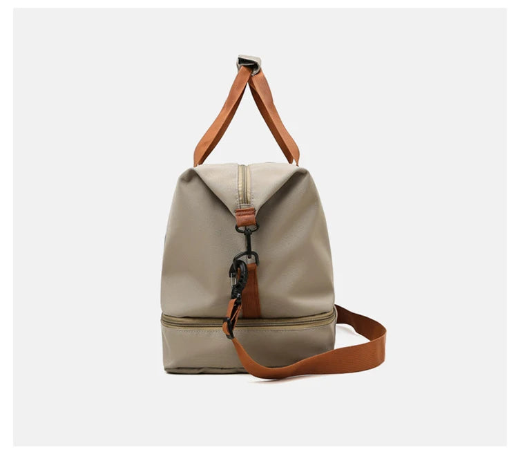 Gym & Travel Duffel Bag – Shoe Pocket & Wet/Dry Separation