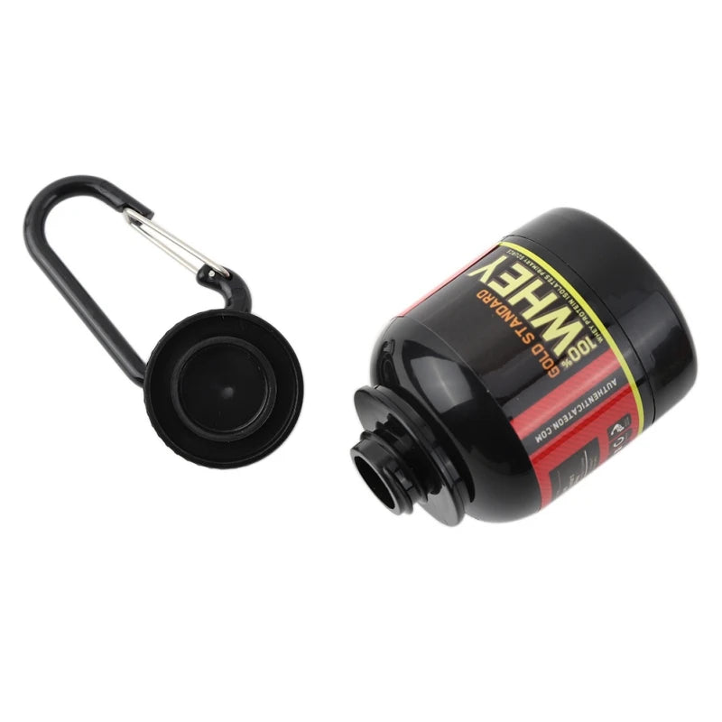 Portable Protein Powder Whey Bottle with Keychain
