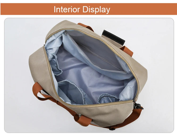 Gym & Travel Duffel Bag – Shoe Pocket & Wet/Dry Separation