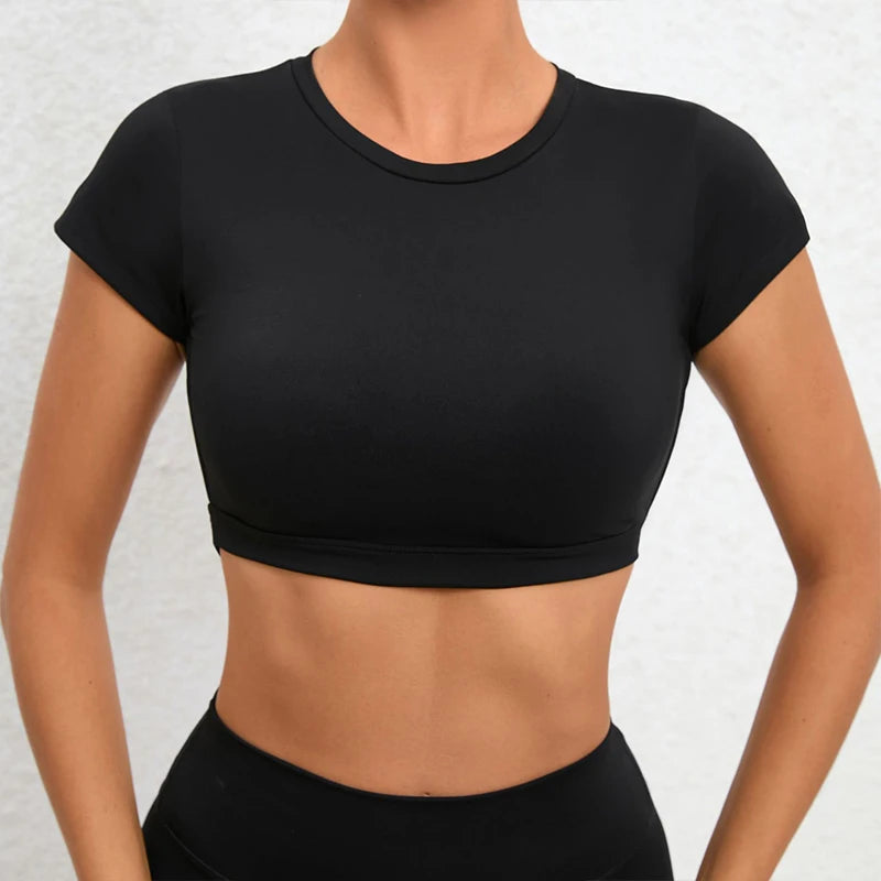 Backless Breathable Sports Crop Top