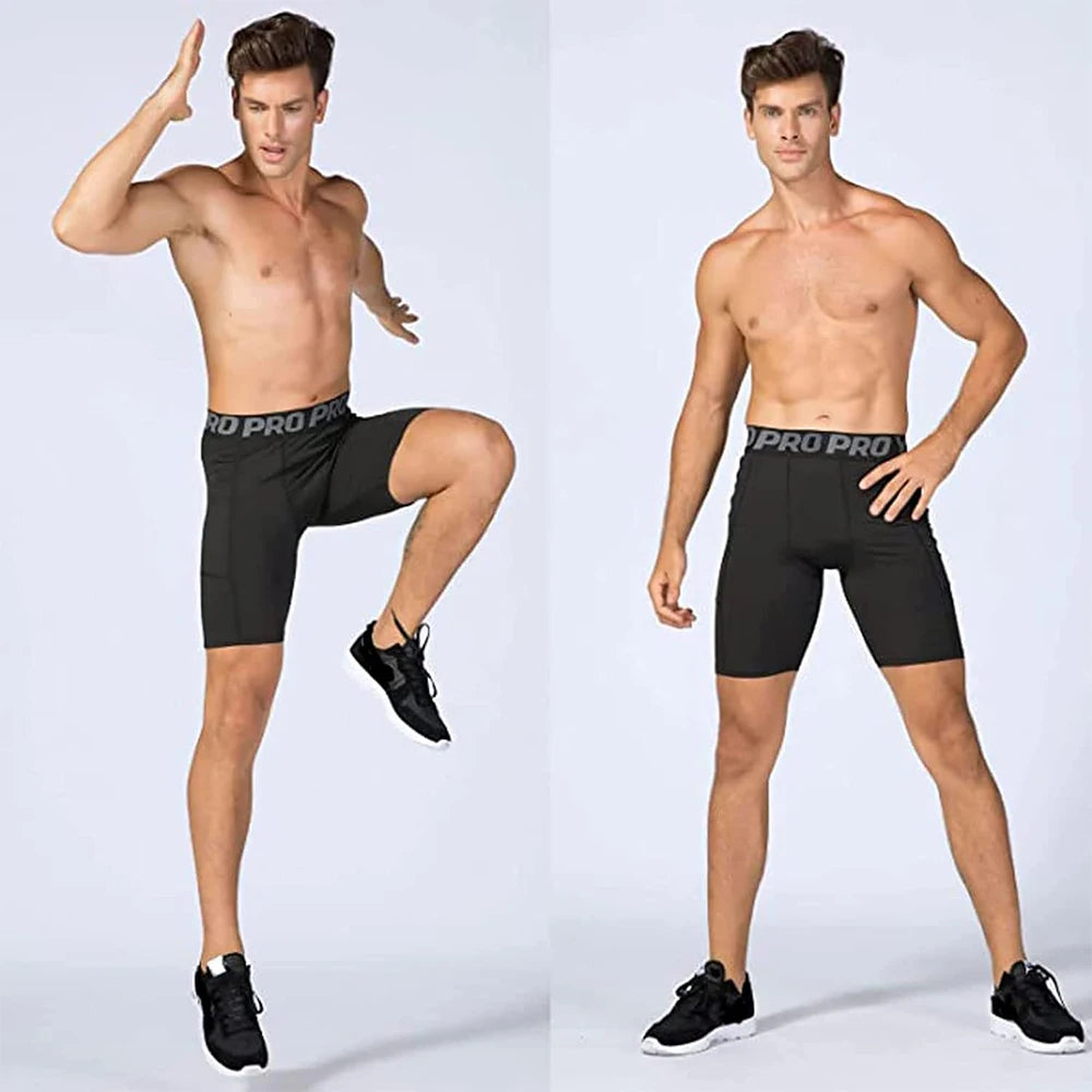 Workout Compression Shorts w/ Pocket
