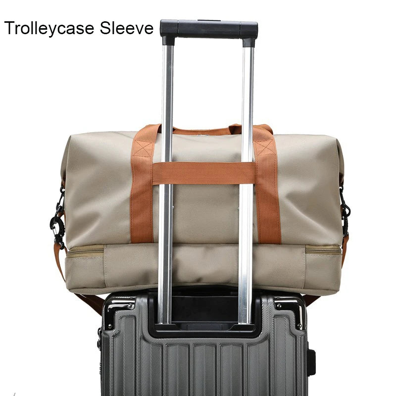 Gym & Travel Duffel Bag – Shoe Pocket & Wet/Dry Separation