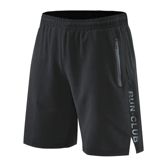 Run Shorts with Patchwork and Zipper Pockets