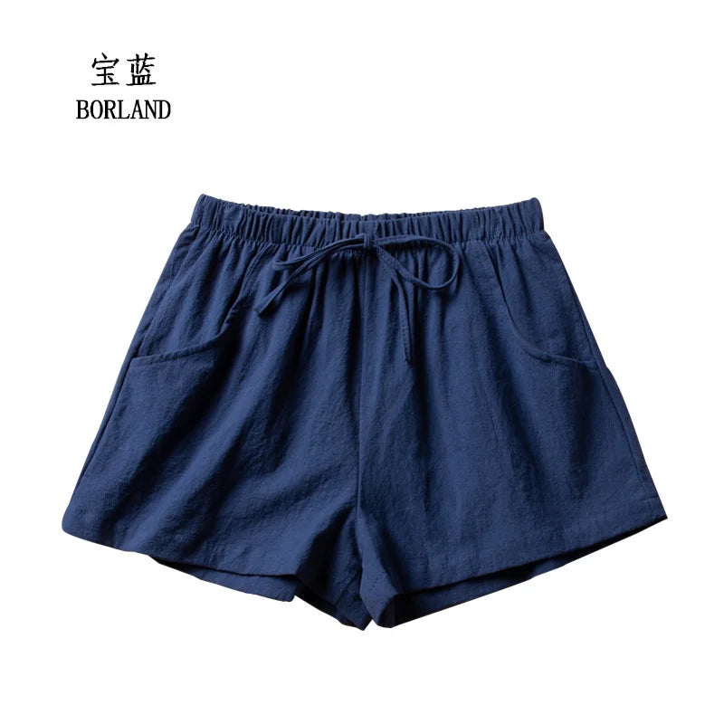 Soft & Stylish Women’s Shorts – Mid-Waist Prairie Chic for Everyday Wear