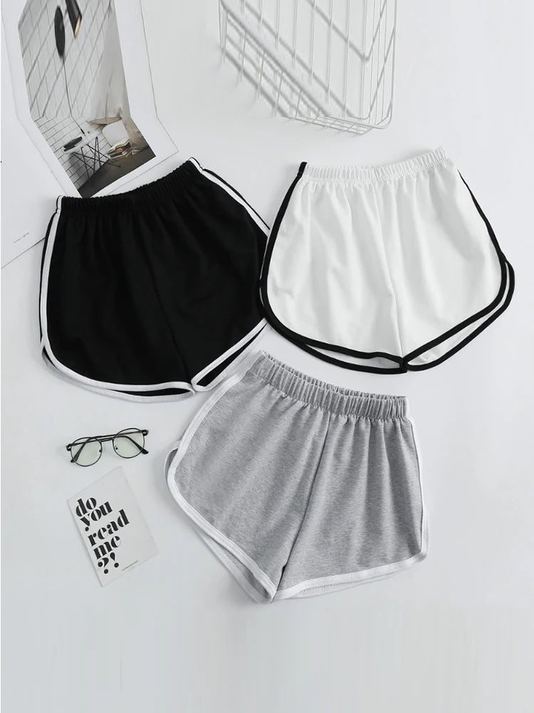 Striped High-Waisted Shorts