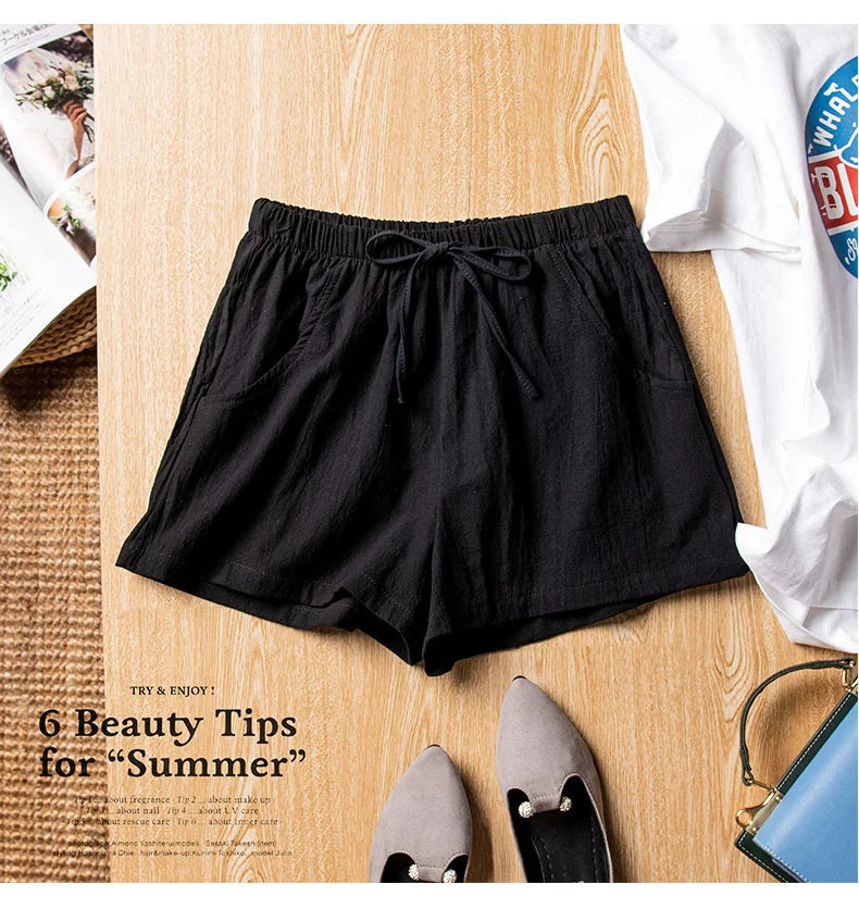 Soft & Stylish Women’s Shorts – Mid-Waist Prairie Chic for Everyday Wear