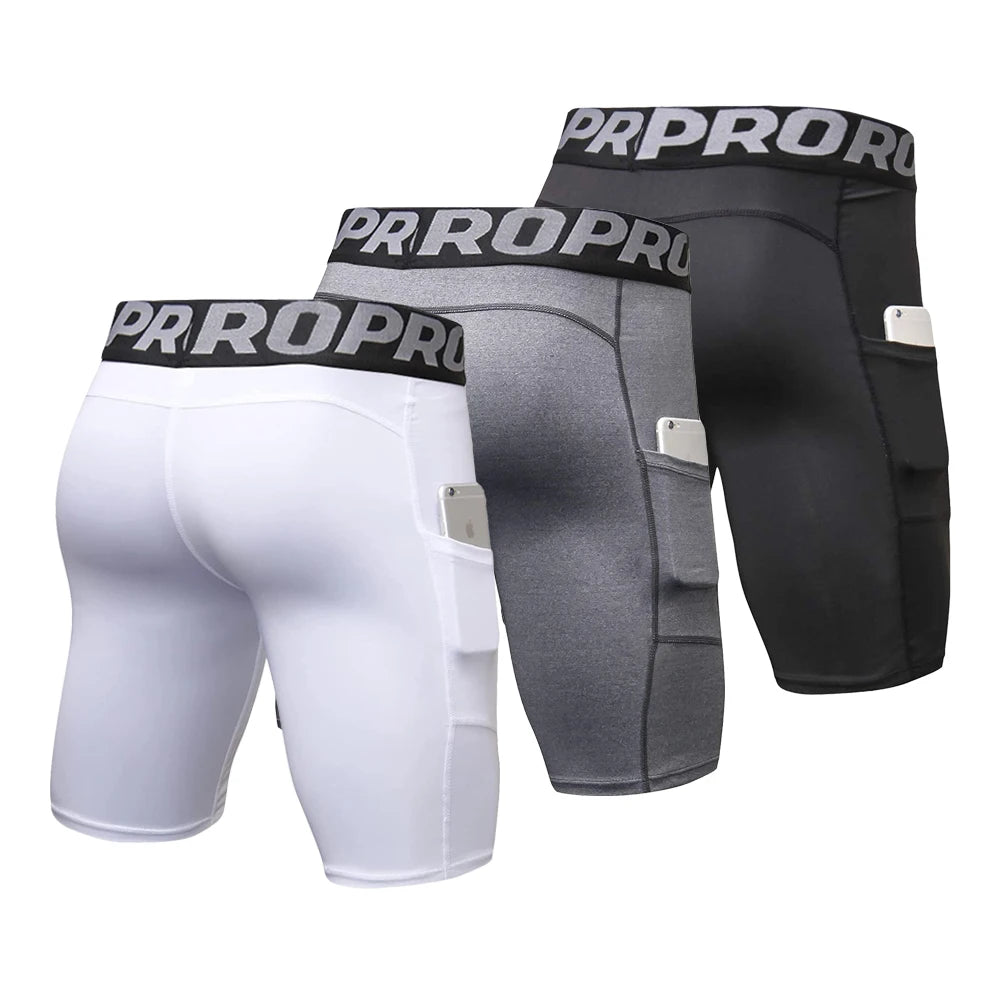 Workout Compression Shorts w/ Pocket