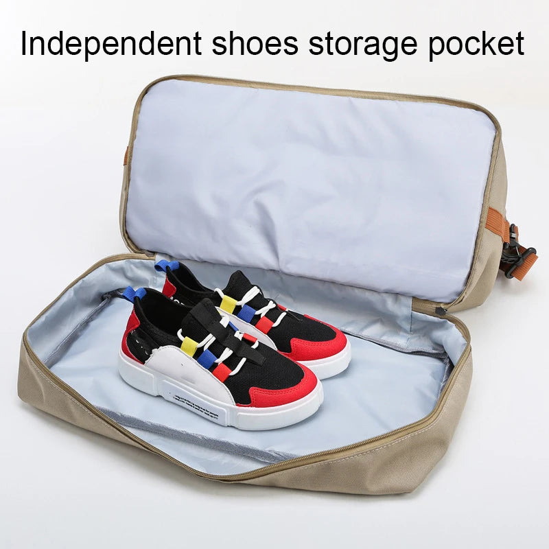 Gym & Travel Duffel Bag – Shoe Pocket & Wet/Dry Separation