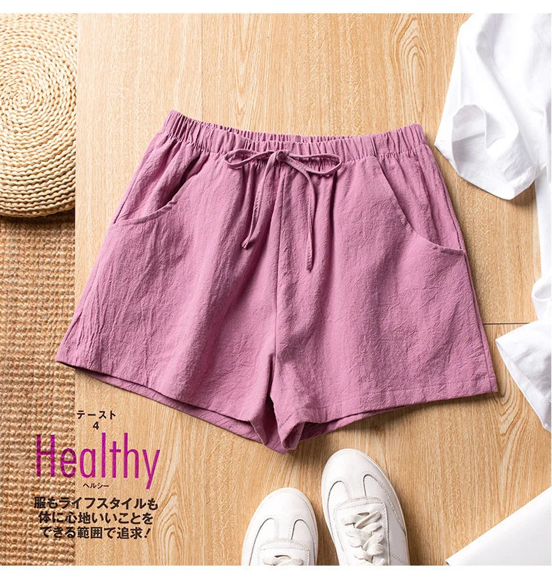 Soft & Stylish Women’s Shorts – Mid-Waist Prairie Chic for Everyday Wear