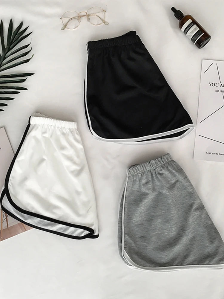 Striped High-Waisted Shorts