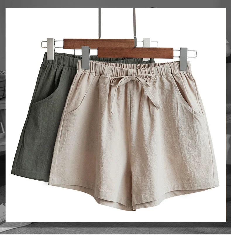 Soft & Stylish Women’s Shorts – Mid-Waist Prairie Chic for Everyday Wear