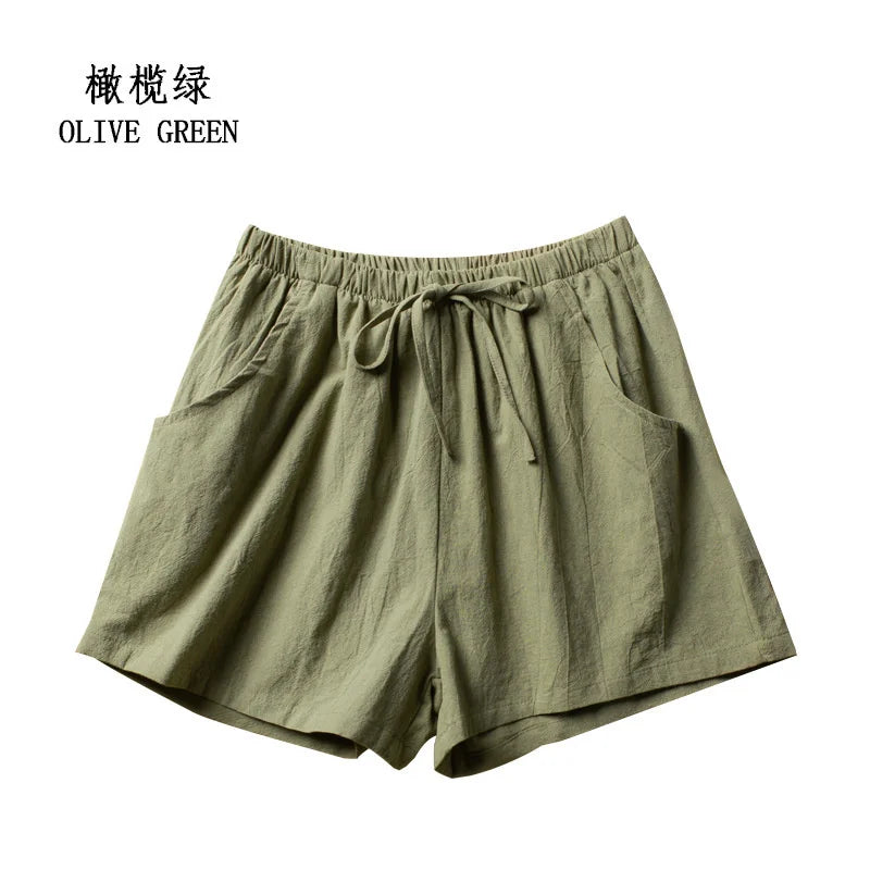 Soft & Stylish Women’s Shorts – Mid-Waist Prairie Chic for Everyday Wear