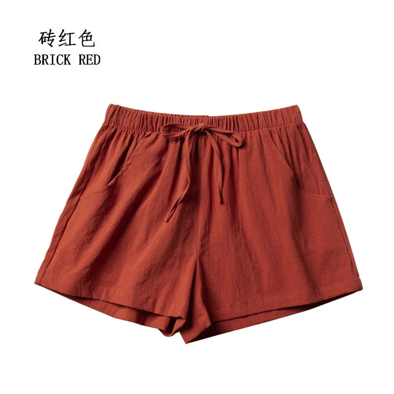 Soft & Stylish Women’s Shorts – Mid-Waist Prairie Chic for Everyday Wear