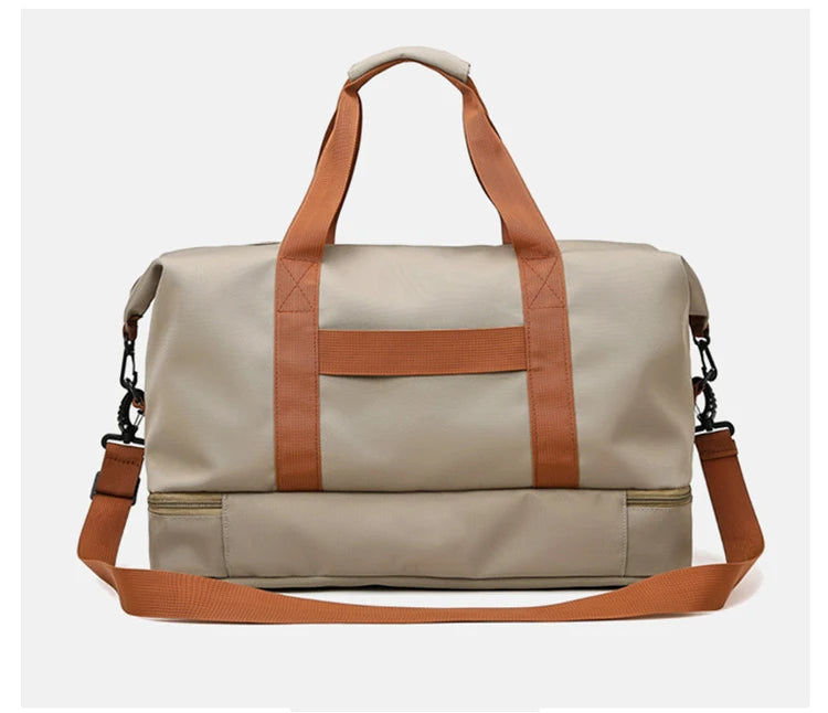 Gym & Travel Duffel Bag – Shoe Pocket & Wet/Dry Separation
