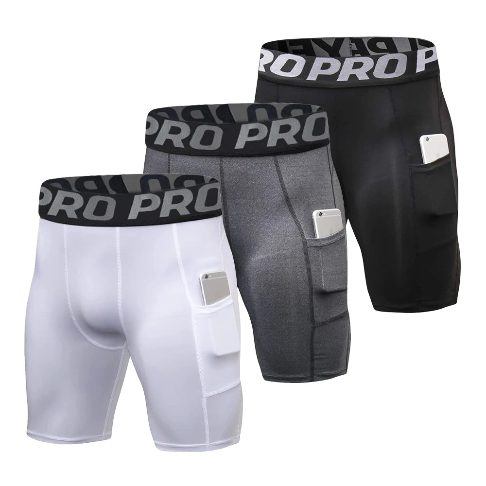 Workout Compression Shorts w/ Pocket