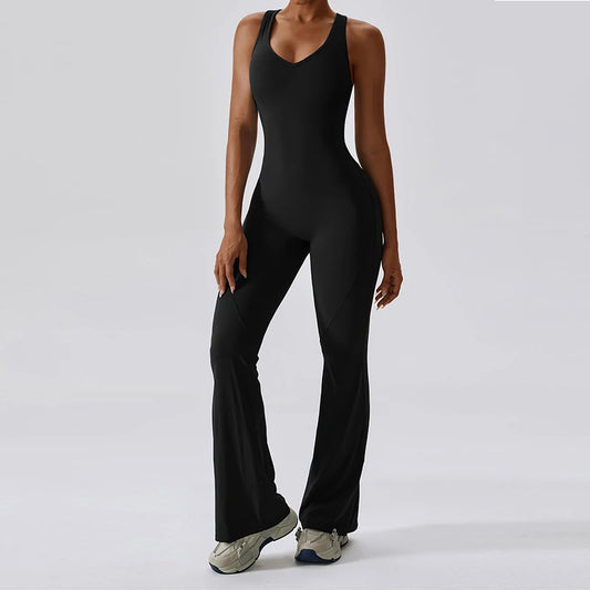 Training Jumpsuit - Bell Bottom Pants