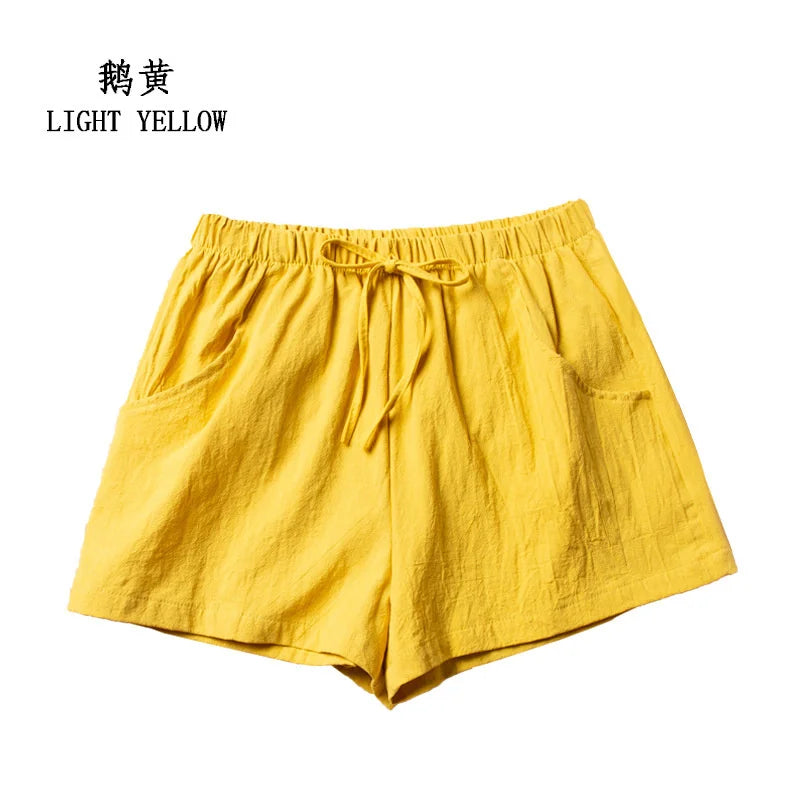 Soft & Stylish Women’s Shorts – Mid-Waist Prairie Chic for Everyday Wear