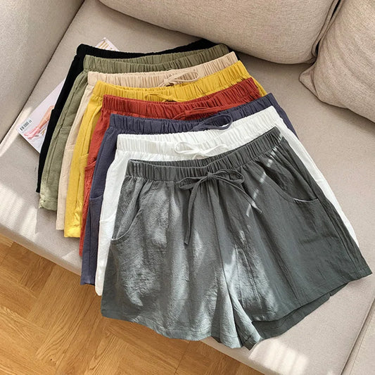 Soft & Stylish Women’s Shorts – Mid-Waist Prairie Chic for Everyday Wear