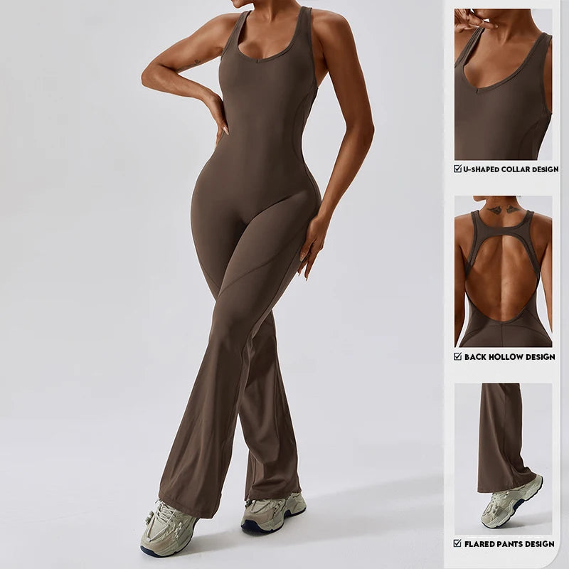 Training Jumpsuit - Bell Bottom Pants
